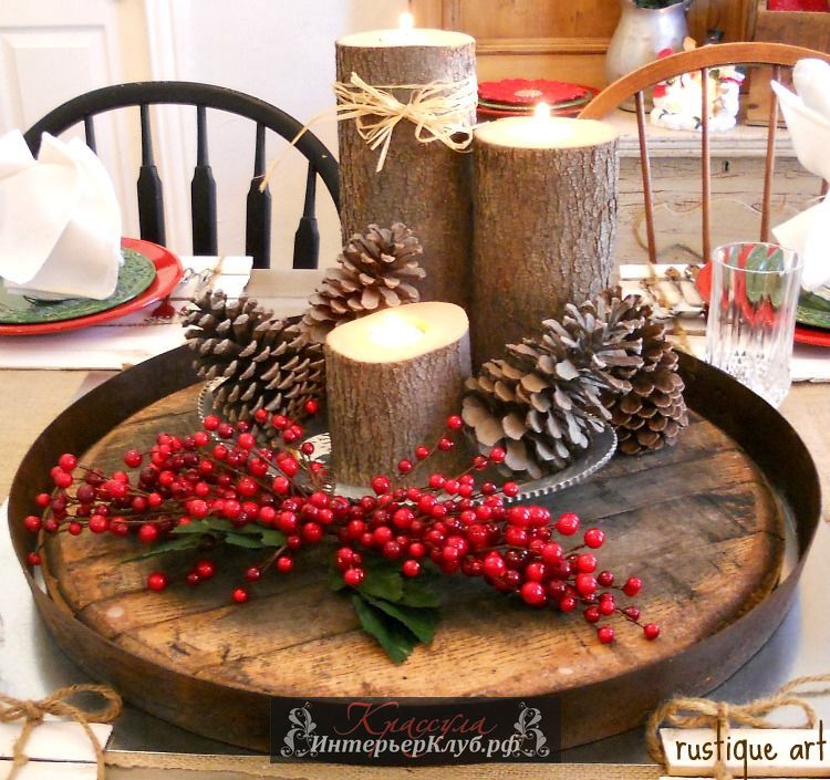 3 Год петуха оформление новогоднего стола, как оформить новогодний стол год петуха, как украсить новогодний стол 2017, красный декор новогоднего стола дома
