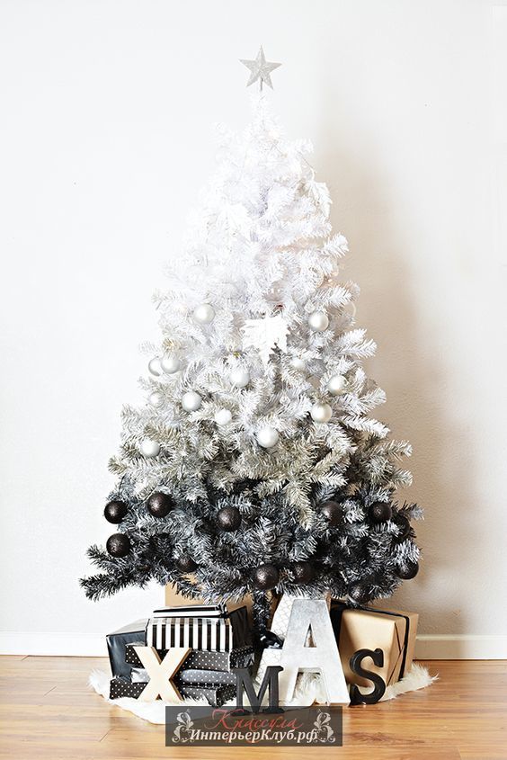 6 Идеи украшения белой новогодней елки, новогодний декор для белой елки