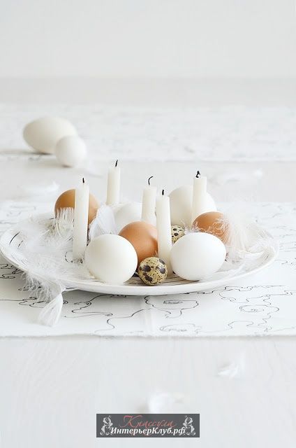 Простое украшение пасхальных яиц, простой пасхальный декор (5)