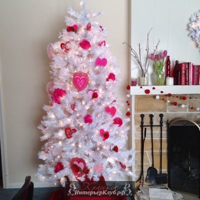 45 Идеи украшения белой новогодней елки, новогодний декор для белой елки