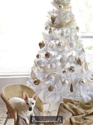 46 Идеи украшения белой новогодней елки, новогодний декор для белой елки