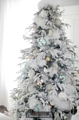 29 Идеи украшения белой новогодней елки, новогодний декор для белой елки