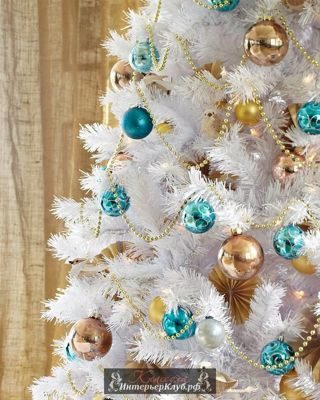 70 Идеи украшения белой новогодней елки, новогодний декор для белой елки