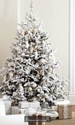 24 Идеи украшения белой новогодней елки, новогодний декор для белой елки