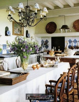 15 Интерьеры столовой в стиле прованс, стиль прованс в интерьере кухни столовой, стиль прованс в инт