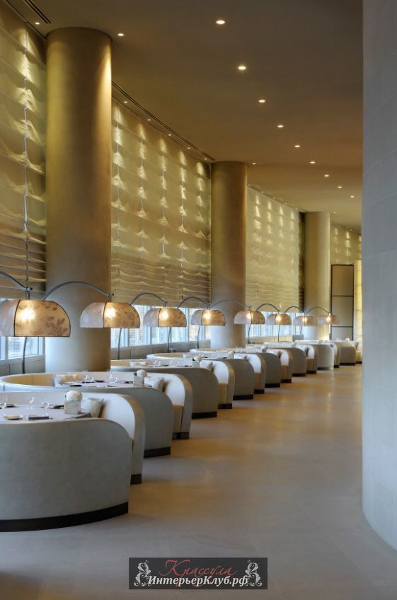 Ресторан в Armani Dubai Hotel. Интерьеры Армани