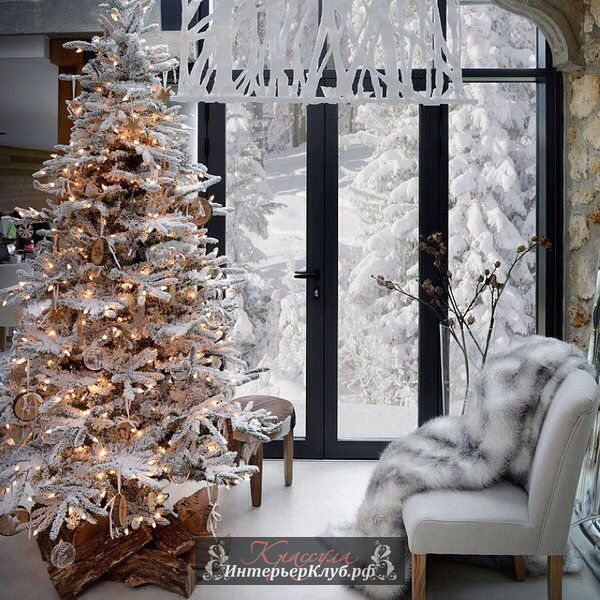 37 Идеи украшения белой новогодней елки, новогодний декор для белой елки