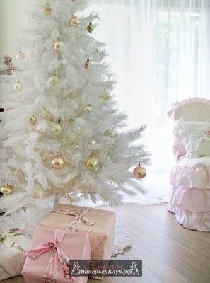5 Идеи украшения белой новогодней елки, новогодний декор для белой елки