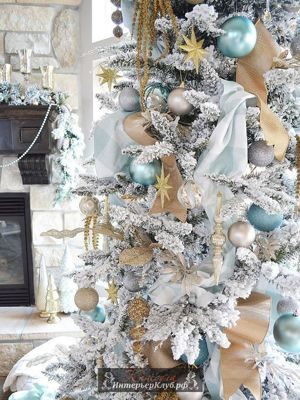 19 Идеи украшения белой новогодней елки, новогодний декор для белой елки
