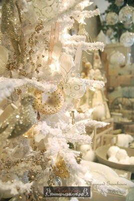 18 Идеи украшения белой новогодней елки, новогодний декор для белой елки