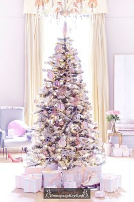 74 Идеи украшения белой новогодней елки, новогодний декор для белой елки