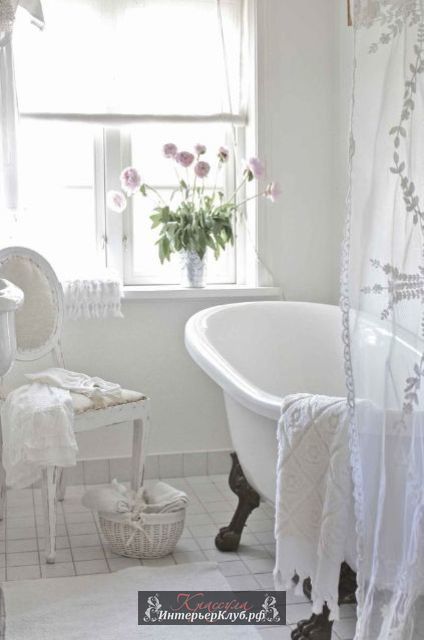 19 Стиль прованс в интерьере ванной комнаты, интерьеры ванной комнаты в стиле прованс