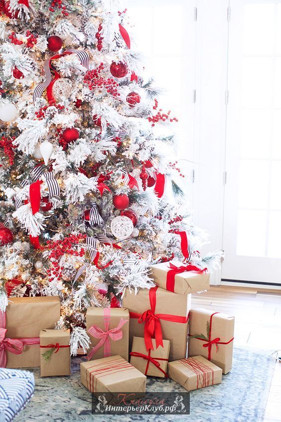 33 Идеи украшения белой новогодней елки, новогодний декор для белой елки
