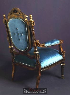 Авторская реставрация старинного кресла, реставрированное старинное кресло