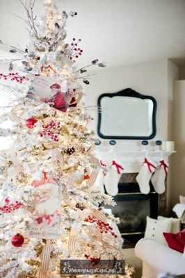 36 Идеи украшения белой новогодней елки, новогодний декор для белой елки