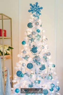 7 Идеи украшения белой новогодней елки, новогодний декор для белой елки