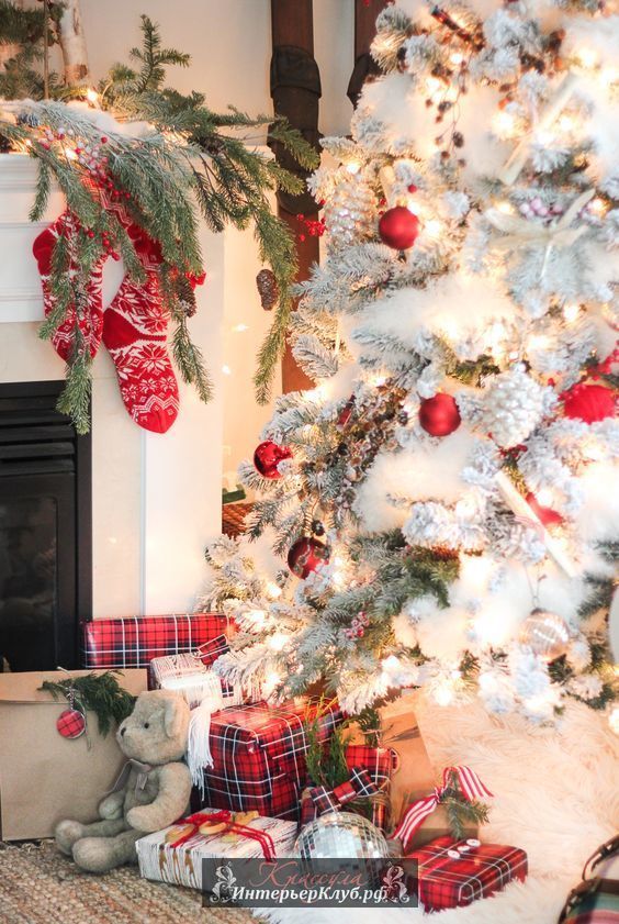32 Идеи украшения белой новогодней елки, новогодний декор для белой елки