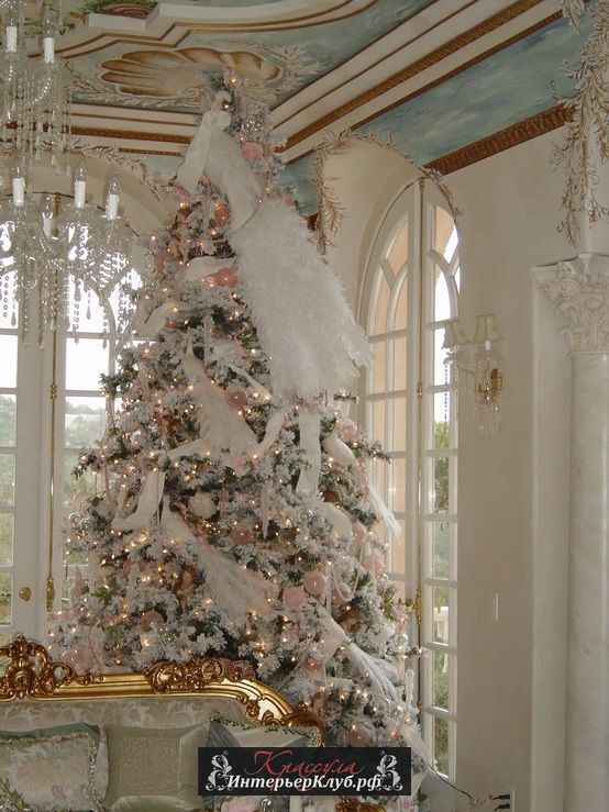17 Идеи украшения белой новогодней елки, новогодний декор для белой елки