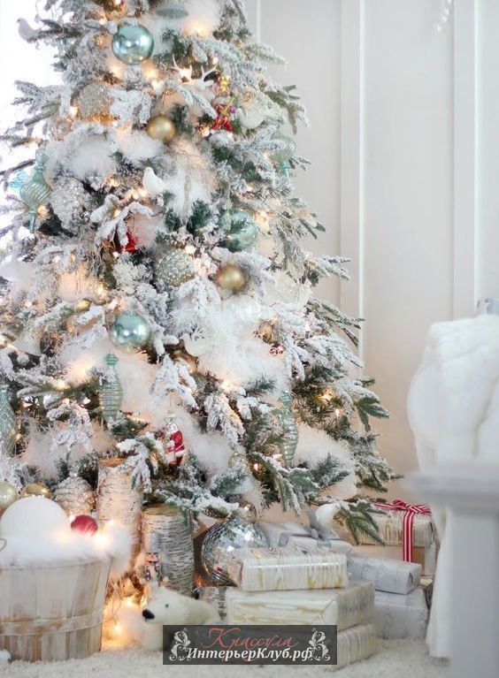 22 Идеи украшения белой новогодней елки, новогодний декор для белой елки