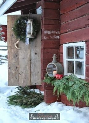 71 Новогодний декор для загородного дома и участка руками, идеи новогоднего декора для дома и участк