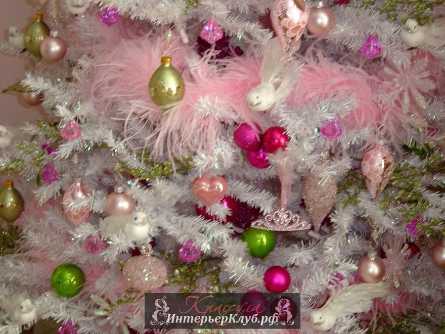 52 Идеи украшения белой новогодней елки, новогодний декор для белой елки