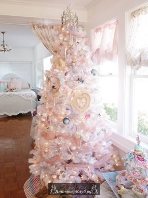 55 Идеи украшения белой новогодней елки, новогодний декор для белой елки
