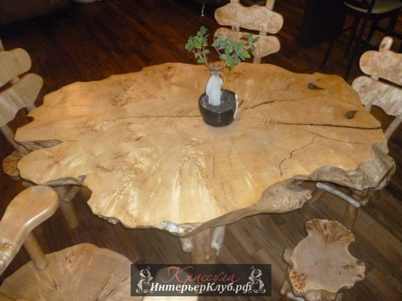 Деревянная мебель ручной работы, Уникальная деревянная мебель, Оригинальная мебель из массива