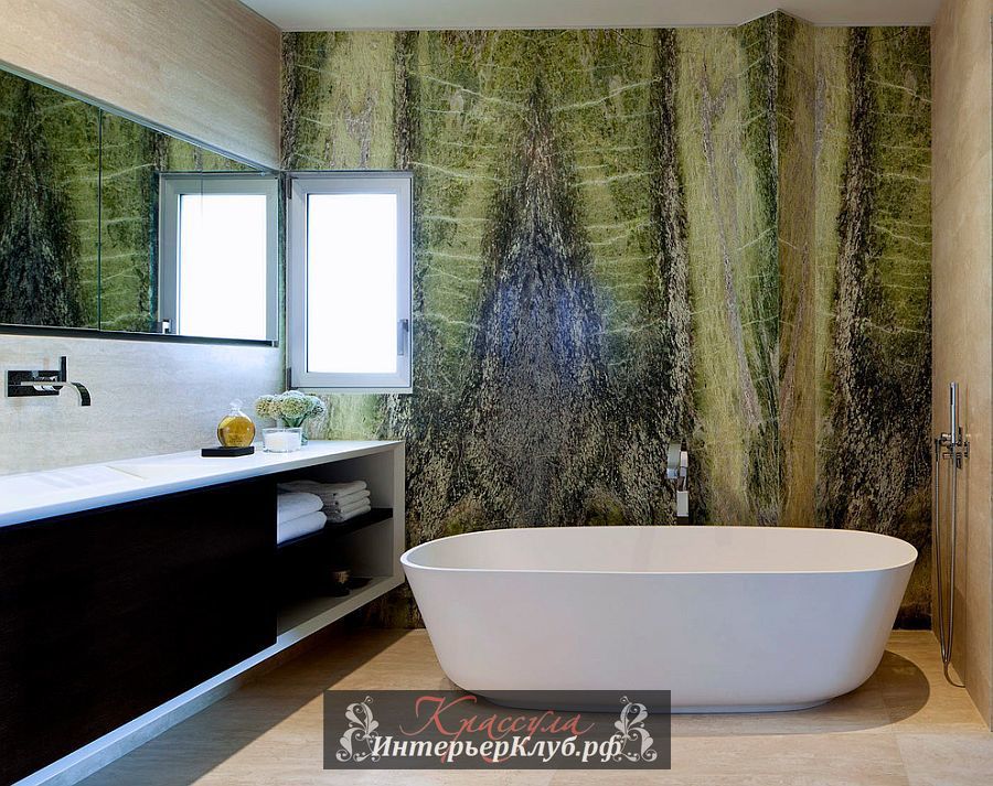 12 Каменная стена в интерьере ванной, каменная стена в ванной фото, идеи для ванной с каменной стеной