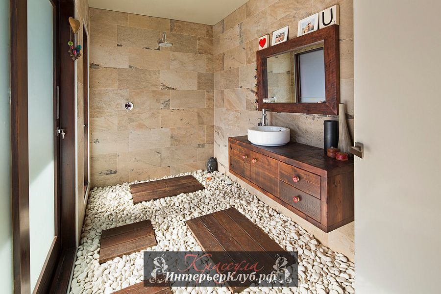 14 Каменная стена в интерьере ванной, каменная стена в ванной фото, идеи для ванной с каменной стеной