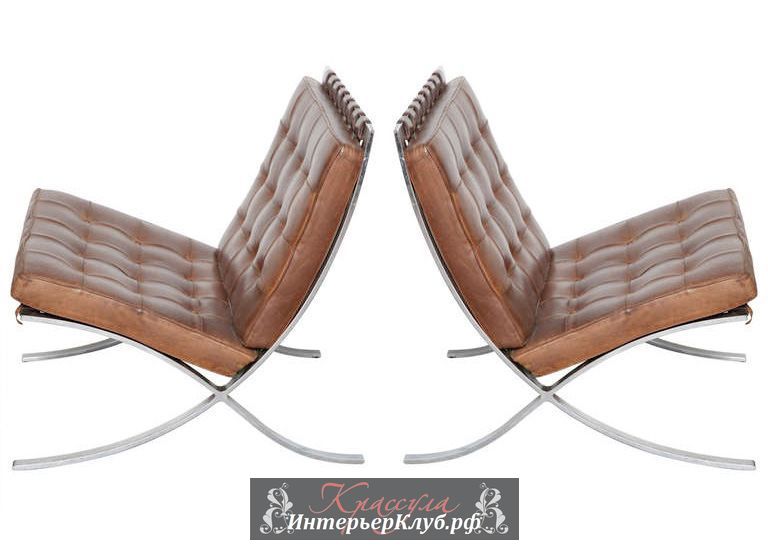 16 Два кресла Барселона торгового дома Нолл от дизайнера Чарльза Гуотми проданы за $24,000, A pair of Knoll Barcelona chairs once owned by Charles Gwathmey