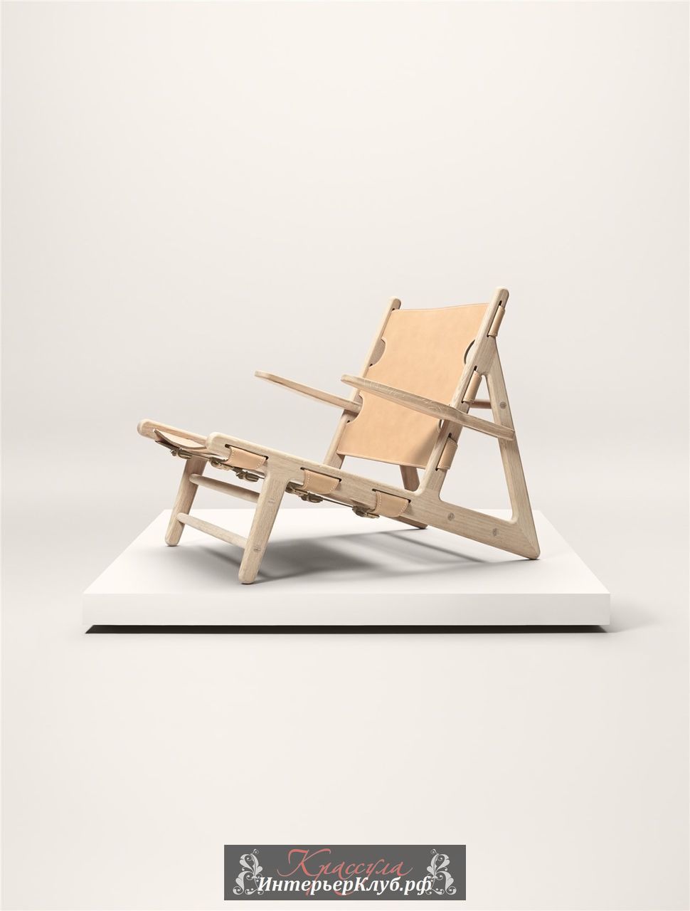1 Охотничье кресло, The Hunting Chair, разработано дизайнером Берге Могенсен в 1950 году. The-Hunting-Chair-untreated-oak