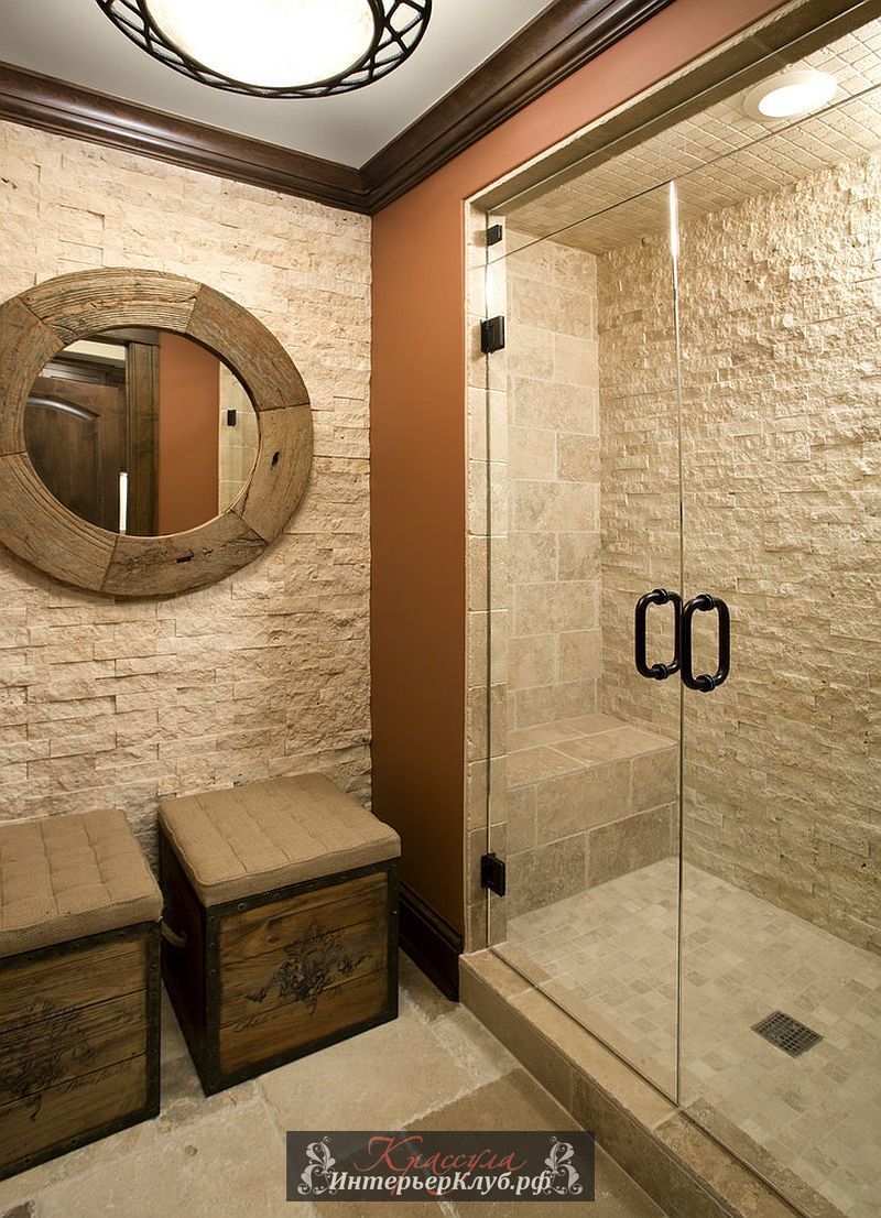 25 Каменная стена в интерьере ванной, каменная стена в ванной фото, идеи для ванной с каменной стеной