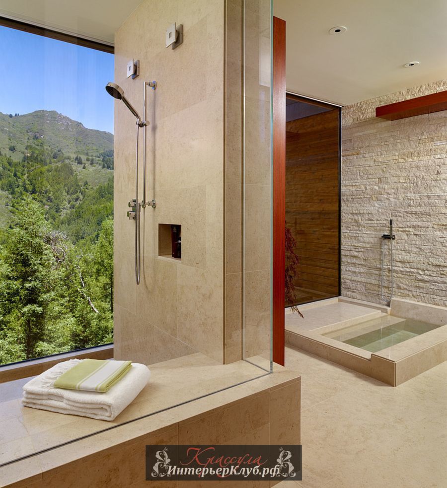 27 Каменная стена в интерьере ванной, каменная стена в ванной фото, идеи для ванной с каменной стеной