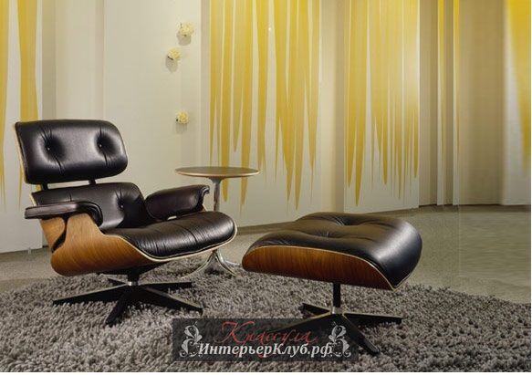 27 Кресло Шезлонг (Lounge Chair) – дизайнеры Чарльз и Рэй Имз, Eames-Lounge-Chair-Usage