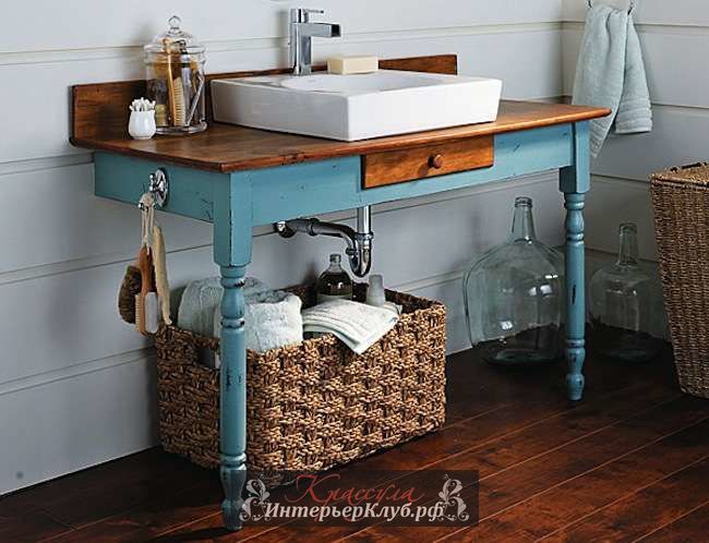 29 Мебель в ванную из старой мебели своими руками - из старого кухонного стола
