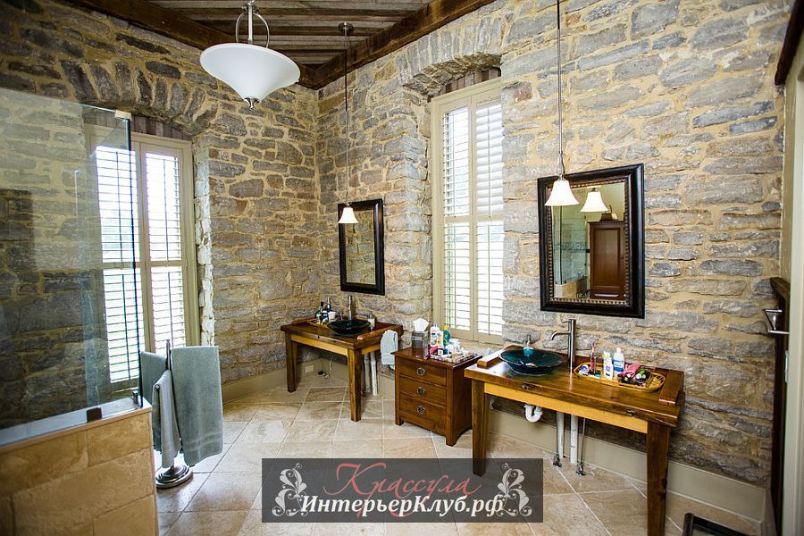 2 Каменная стена в интерьере ванной, каменная стена в ванной фото, идеи для ванной с каменной стеной