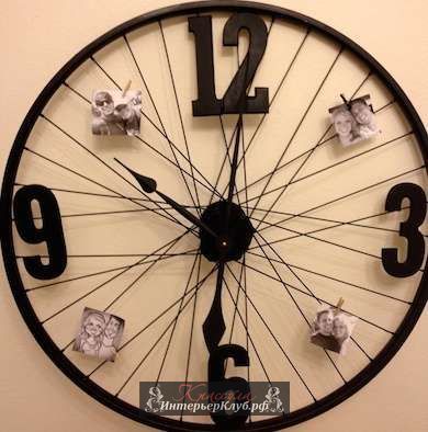 3 Часы из велосипедного колеса своими руками