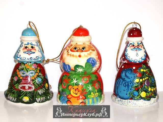 3 Елочные игрушки в русском стиле, елочные игрушки Лавровской фабрики, украшение елки в русском стиле