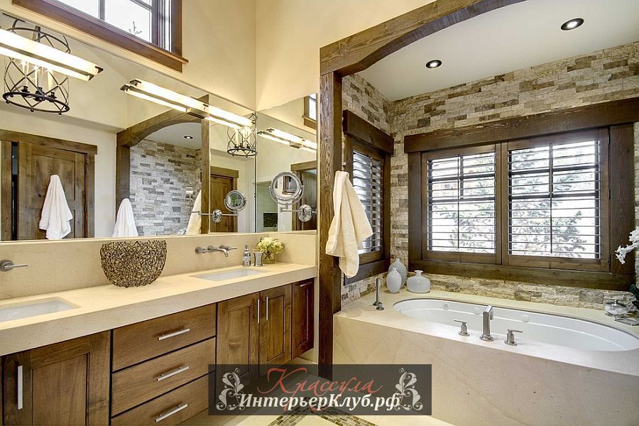 6 Каменная стена в интерьере ванной, каменная стена в ванной фото, идеи для ванной с каменной стеной