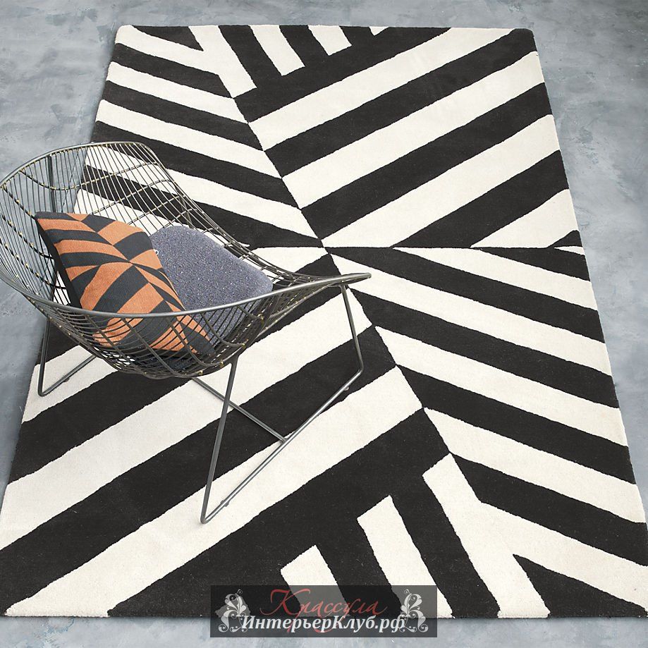 8 Черно-белый ковер из коллекции Ленни Кравиц CB2
