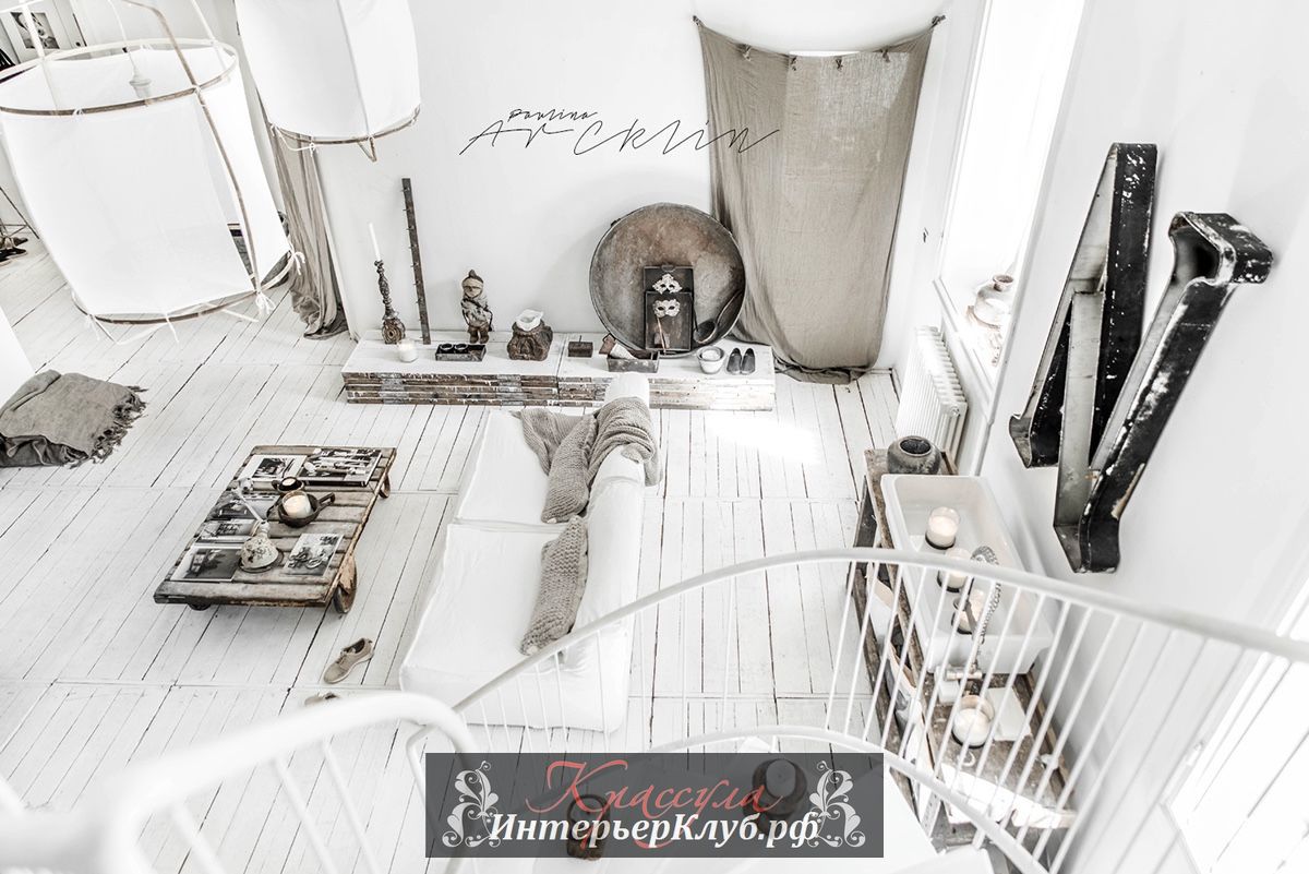 Бело-серый шик в декоре стильной миланской квартиры