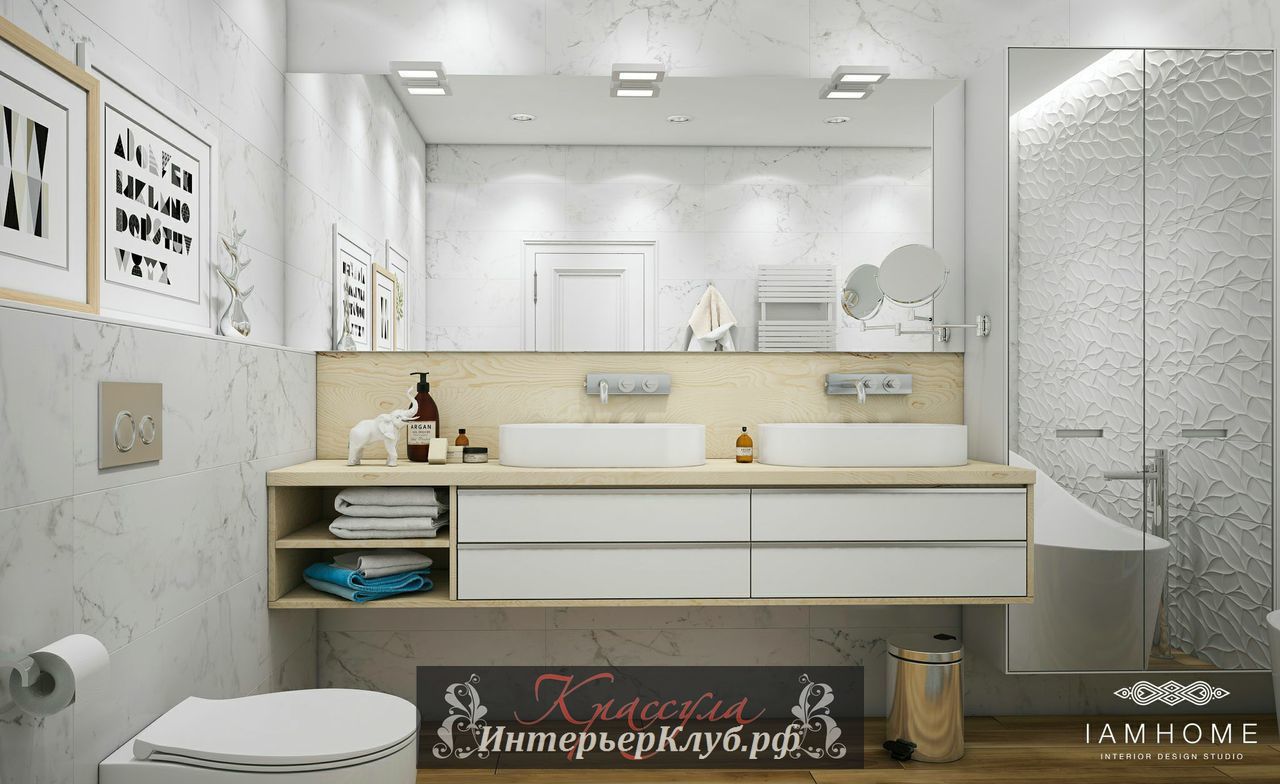 Дзен-ванная, дизайнерские интерьеры питерской квартиры