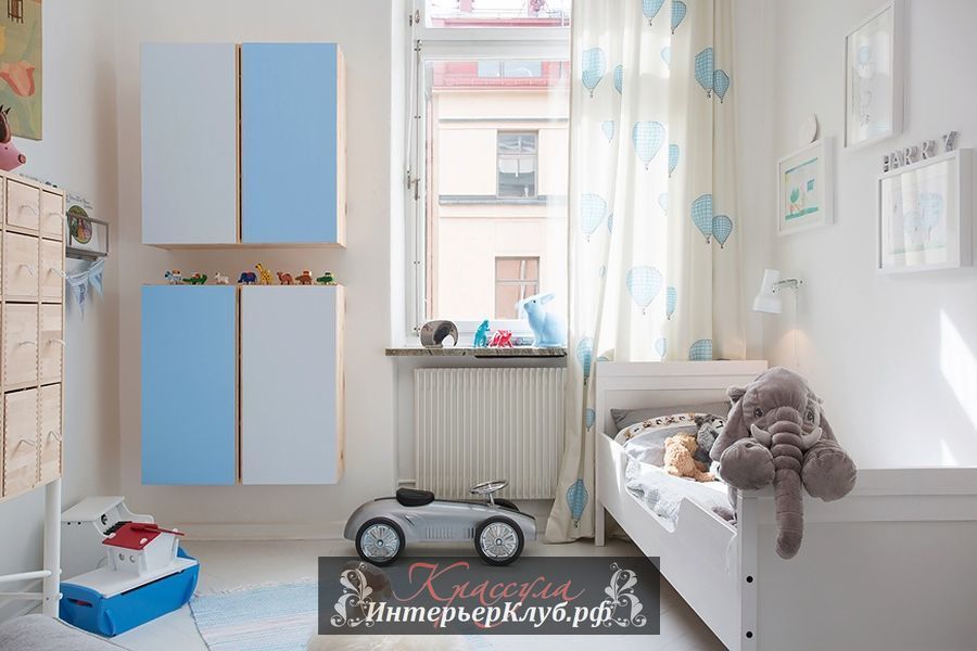 Простая и светлая детская комната в скандинавском интерьере