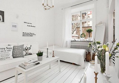 Скандинавский дизайн маленькой квартиры в Стокгольме
