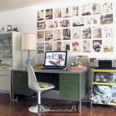 7 Винтажные интерьеры домашнего офиса, винтажный стиль в интерьере домашнего офиса
