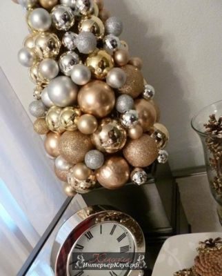 63 Золотой Новогодний декор для дома, идеи новогоднего декора золотой и белый, украшение новогоднего
