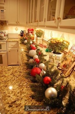 22 Новогодняя гирлянда для украшения кухонной столешницы, идеи новогодней гирлянды своими руками