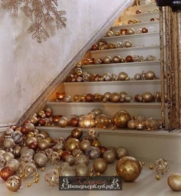 Золотой Новогодний декор для дома