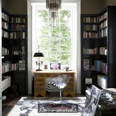 25 Винтажные интерьеры домашнего офиса, винтажный стиль в интерьере домашнего офиса