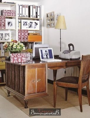 43 Винтажные интерьеры домашнего офиса, винтажный стиль в интерьере домашнего офиса